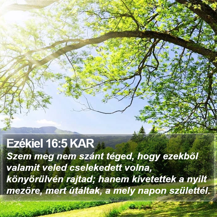 Ezékiel 16:5 KAR Bible Study