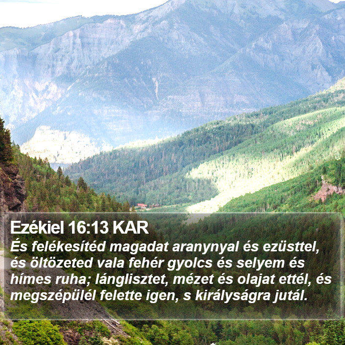 Ezékiel 16:13 KAR Bible Study