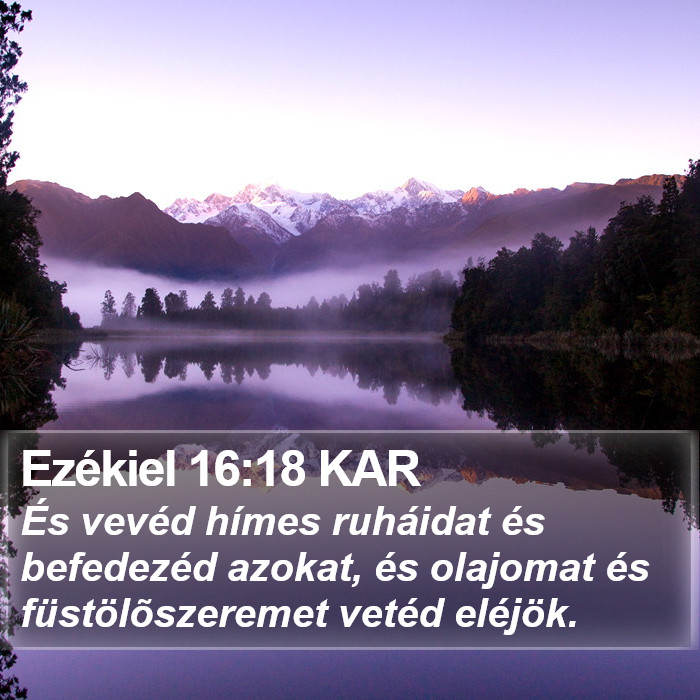 Ezékiel 16:18 KAR Bible Study