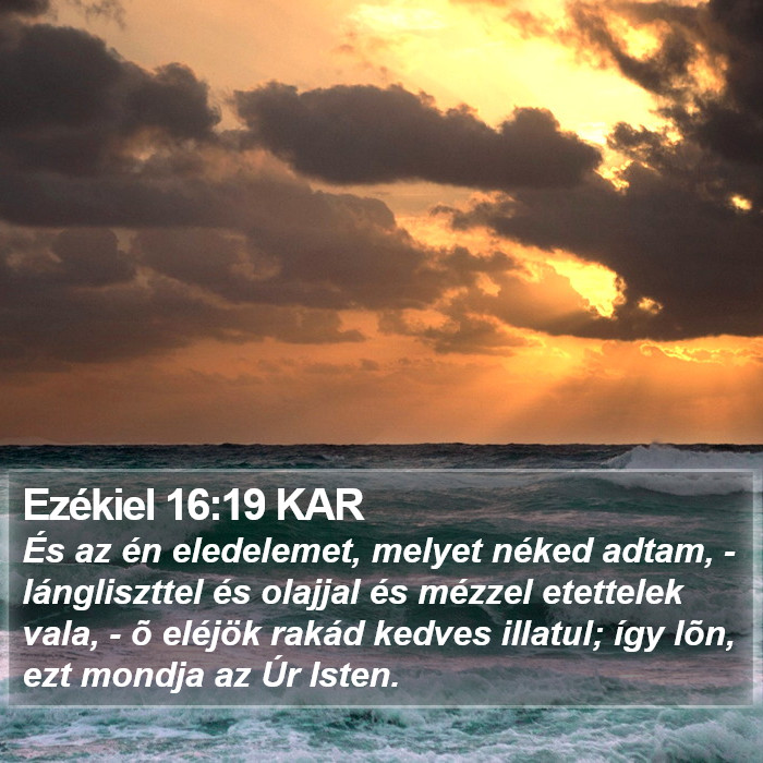 Ezékiel 16:19 KAR Bible Study