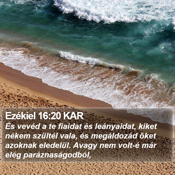 Ezékiel 16:20 KAR Bible Study