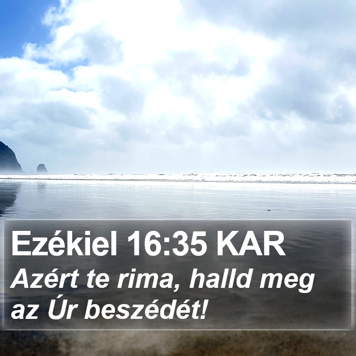 Ezékiel 16:35 KAR Bible Study