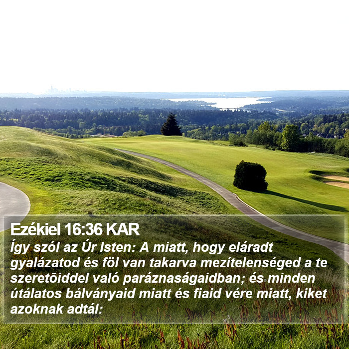 Ezékiel 16:36 KAR Bible Study