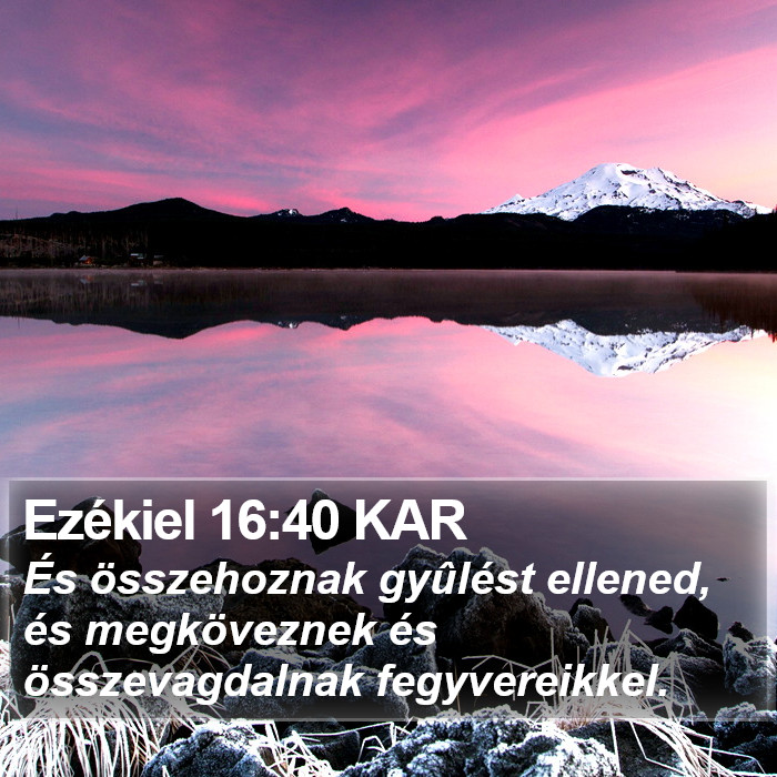 Ezékiel 16:40 KAR Bible Study