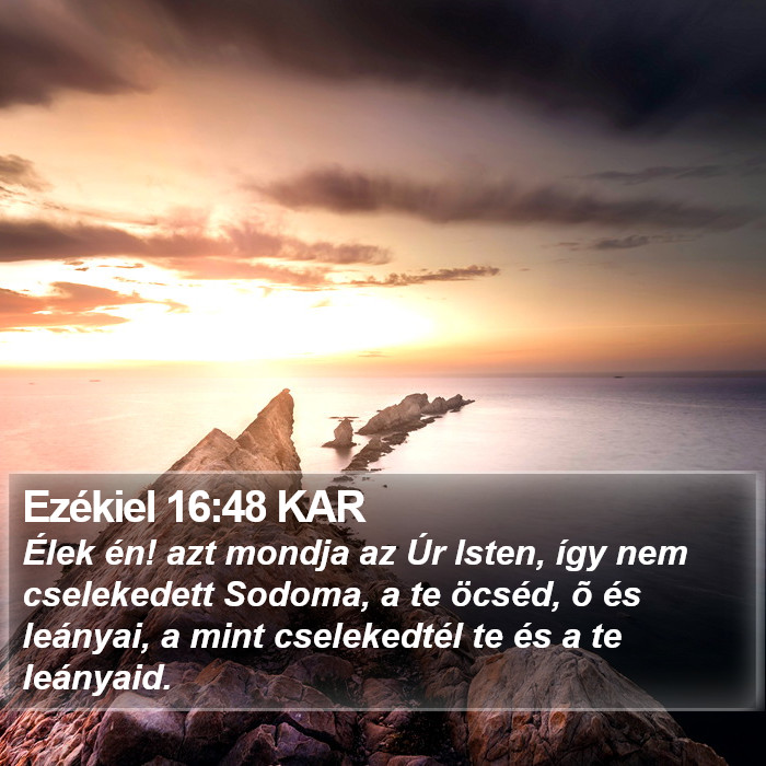 Ezékiel 16:48 KAR Bible Study