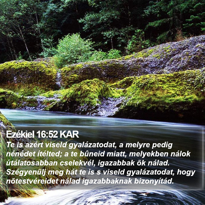 Ezékiel 16:52 KAR Bible Study