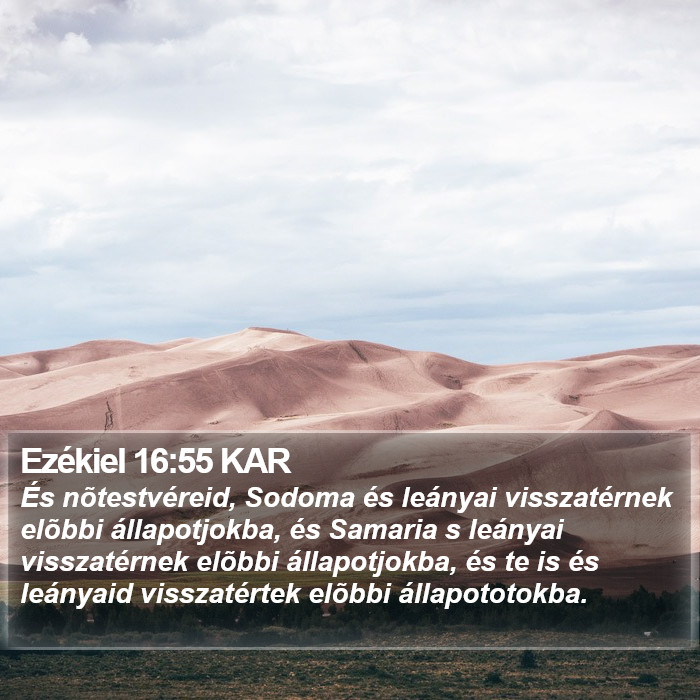 Ezékiel 16:55 KAR Bible Study