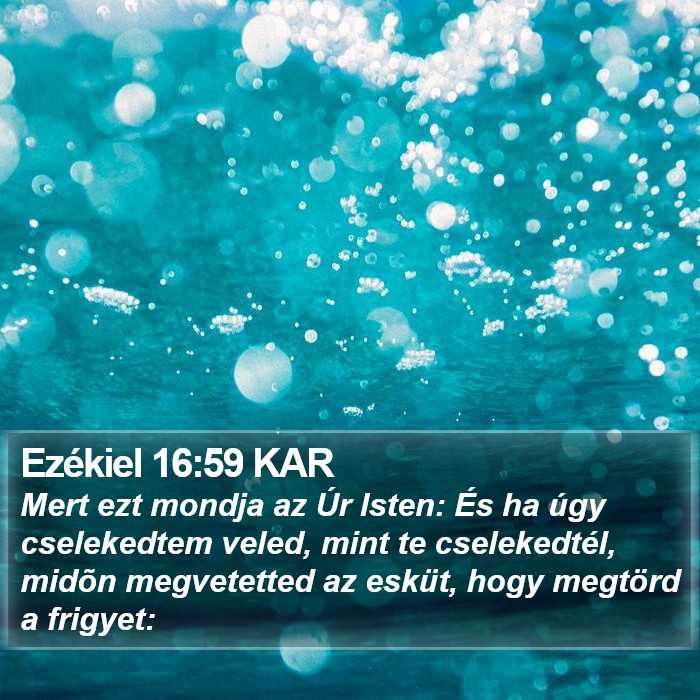 Ezékiel 16:59 KAR Bible Study