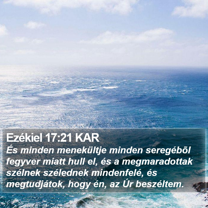 Ezékiel 17:21 KAR Bible Study