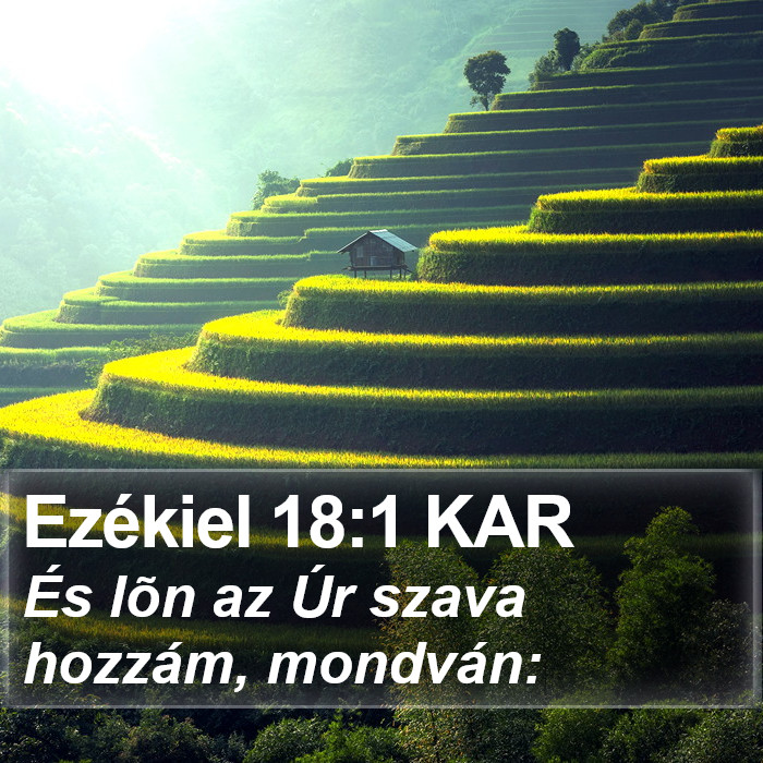 Ezékiel 18:1 KAR Bible Study