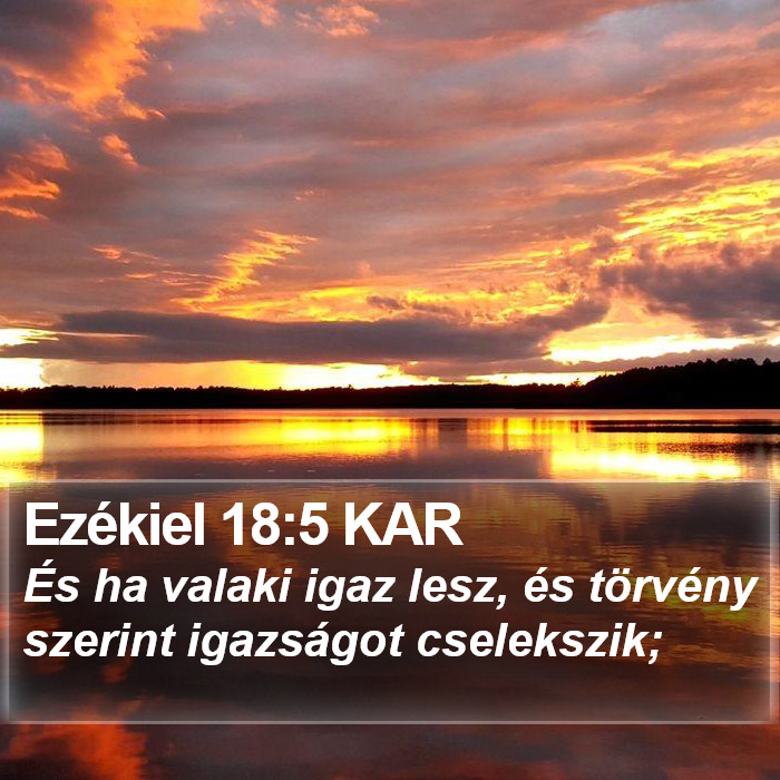 Ezékiel 18:5 KAR Bible Study