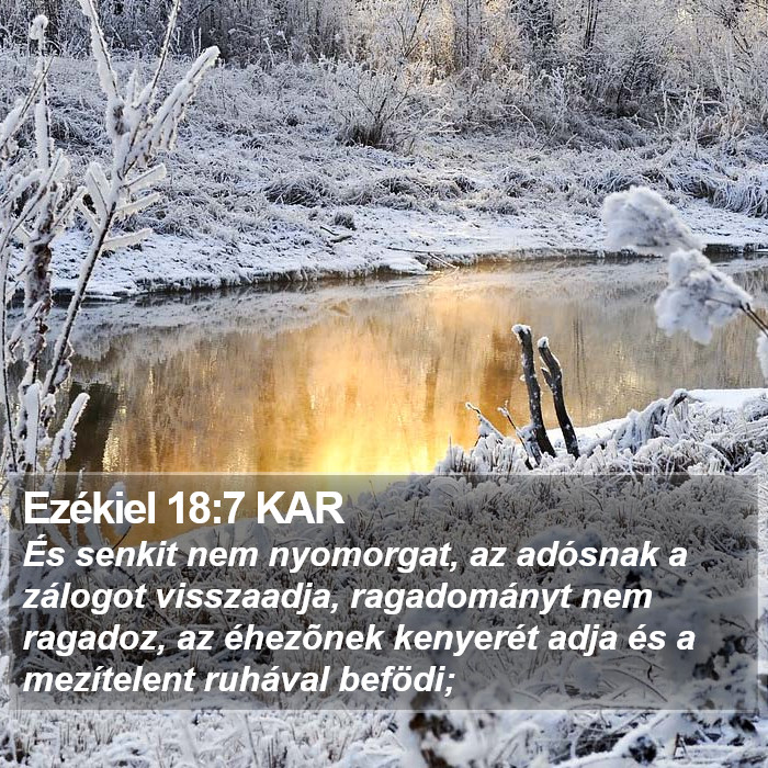 Ezékiel 18:7 KAR Bible Study