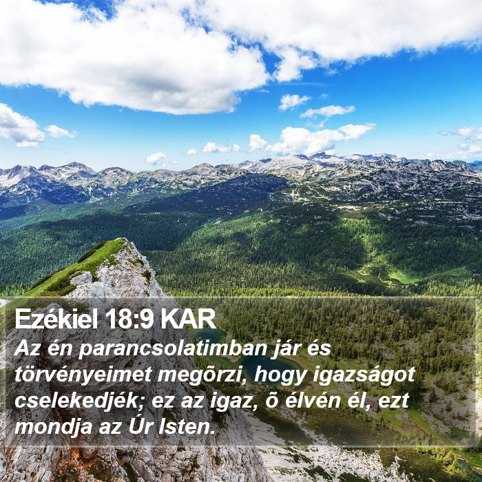 Ezékiel 18:9 KAR Bible Study