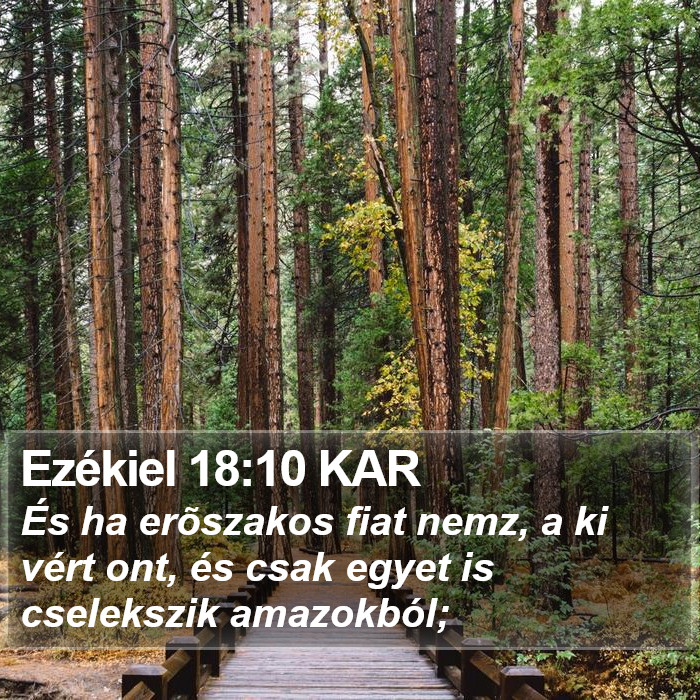 Ezékiel 18:10 KAR Bible Study