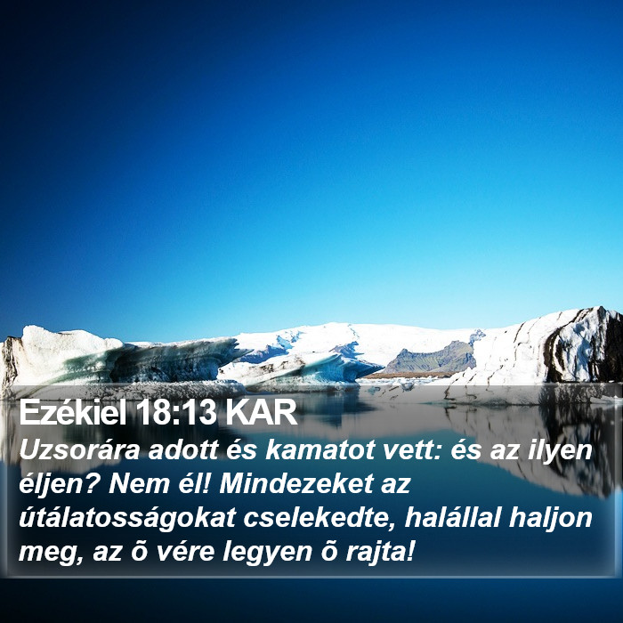 Ezékiel 18:13 KAR Bible Study