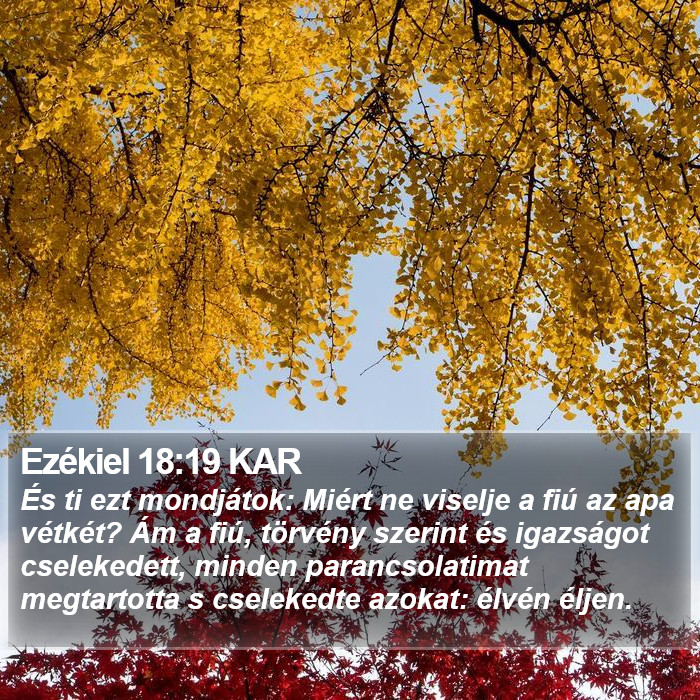 Ezékiel 18:19 KAR Bible Study