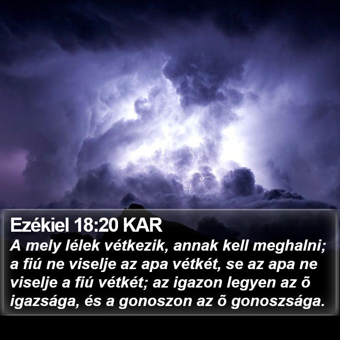 Ezékiel 18:20 KAR Bible Study