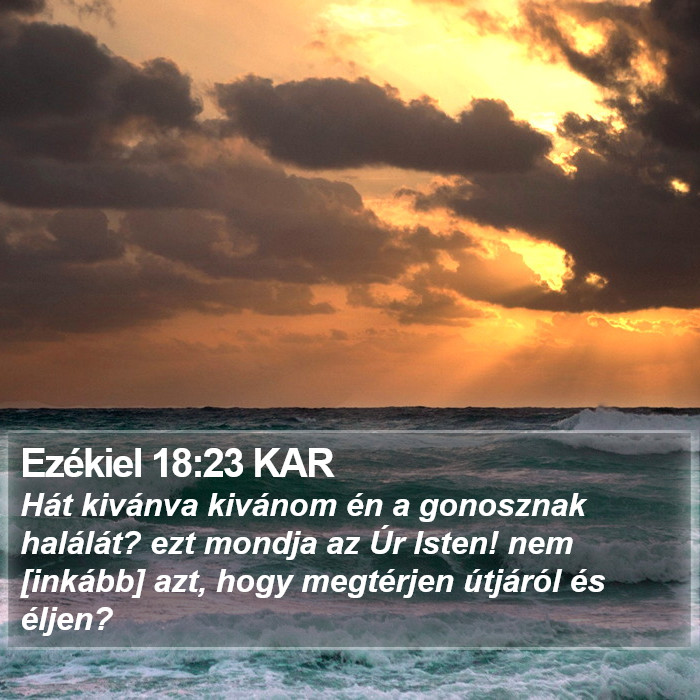 Ezékiel 18:23 KAR Bible Study