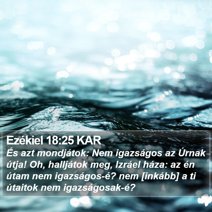 Ezékiel 18:25 KAR Bible Study