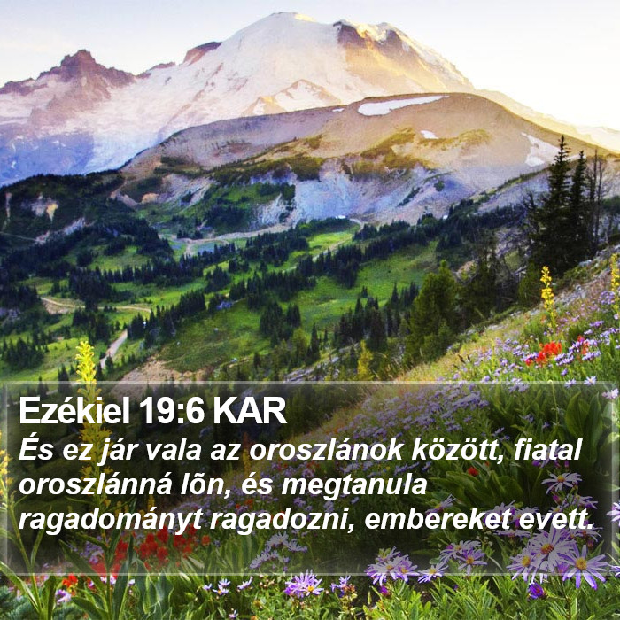 Ezékiel 19:6 KAR Bible Study