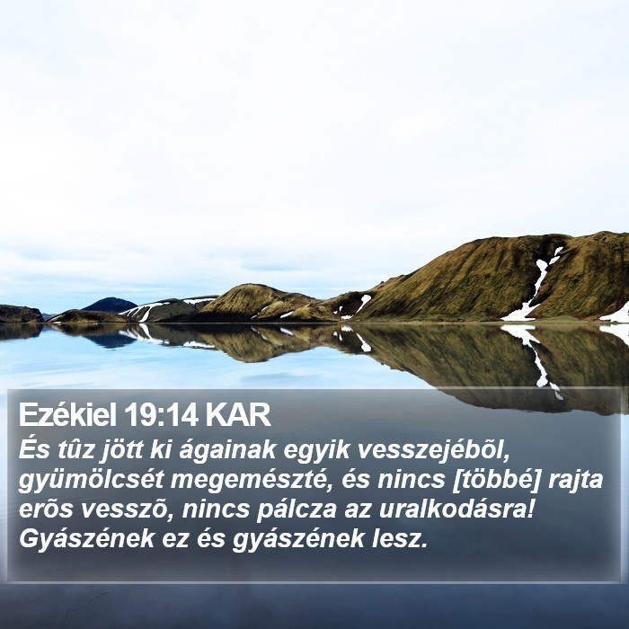 Ezékiel 19:14 KAR Bible Study