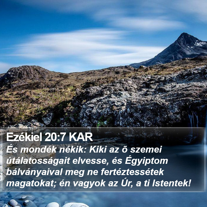 Ezékiel 20:7 KAR Bible Study