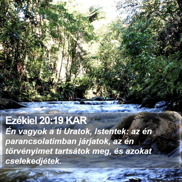 Ezékiel 20:19 KAR Bible Study