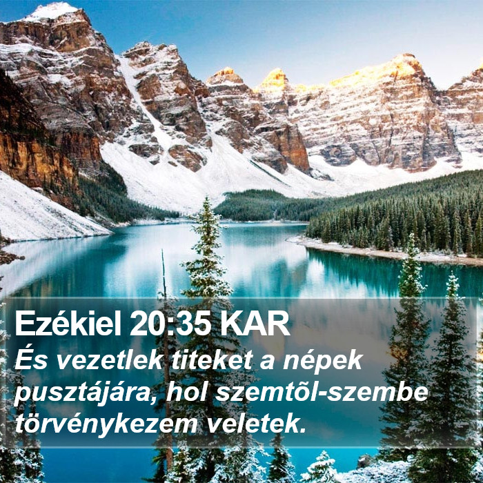 Ezékiel 20:35 KAR Bible Study