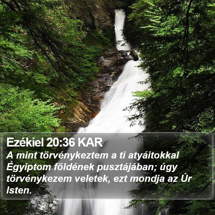 Ezékiel 20:36 KAR Bible Study