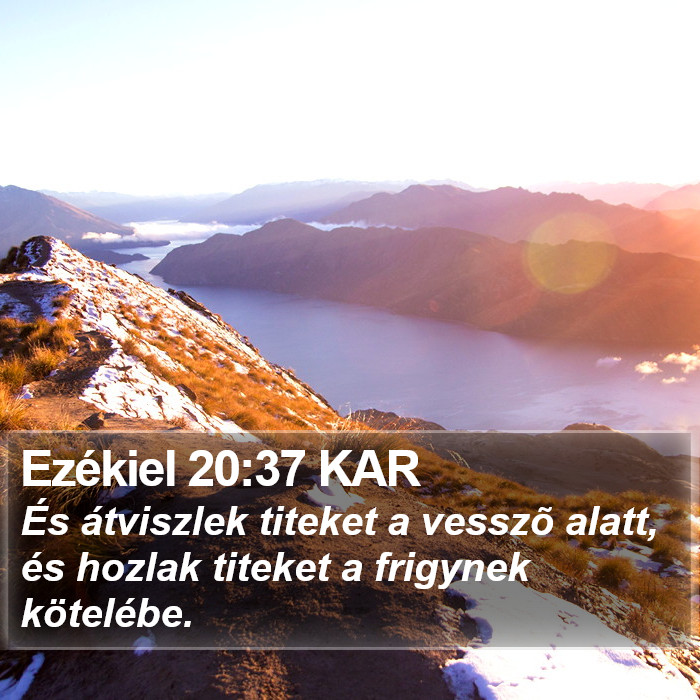 Ezékiel 20:37 KAR Bible Study