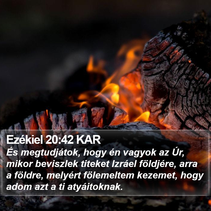 Ezékiel 20:42 KAR Bible Study