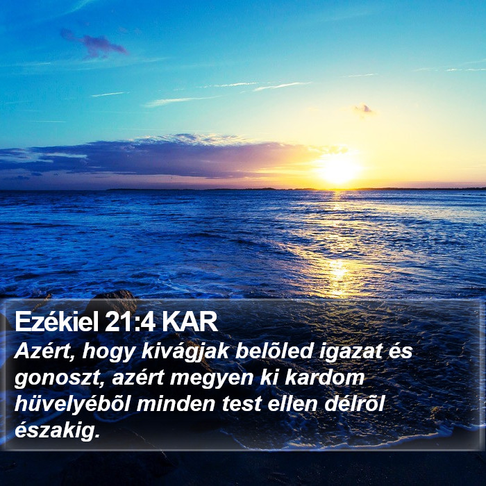 Ezékiel 21:4 KAR Bible Study