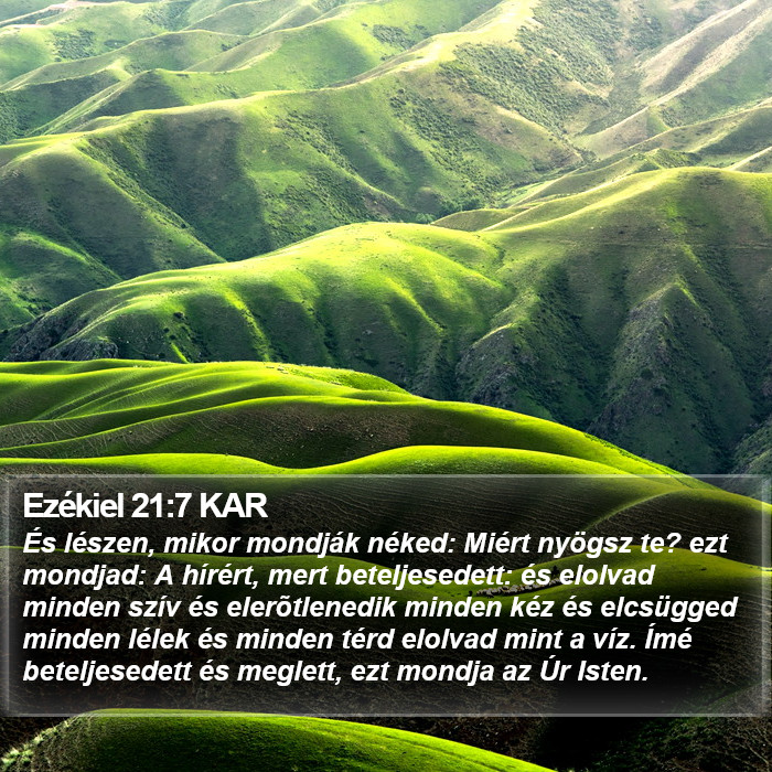 Ezékiel 21:7 KAR Bible Study