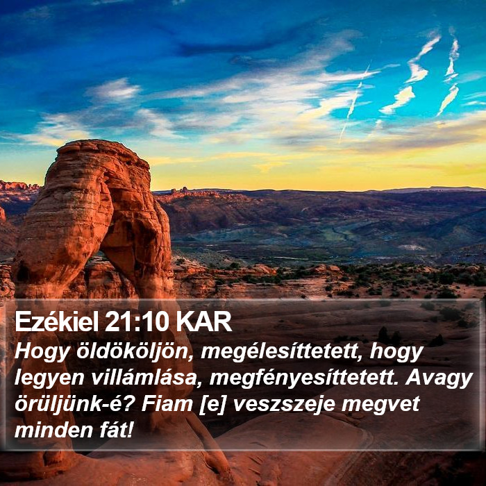 Ezékiel 21:10 KAR Bible Study