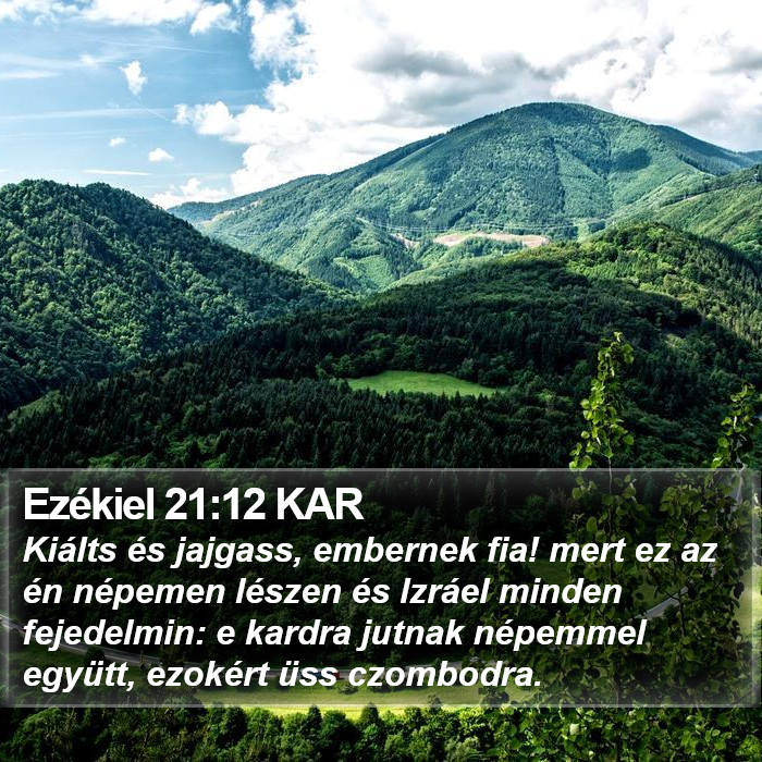 Ezékiel 21:12 KAR Bible Study