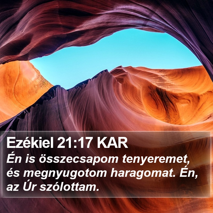 Ezékiel 21:17 KAR Bible Study