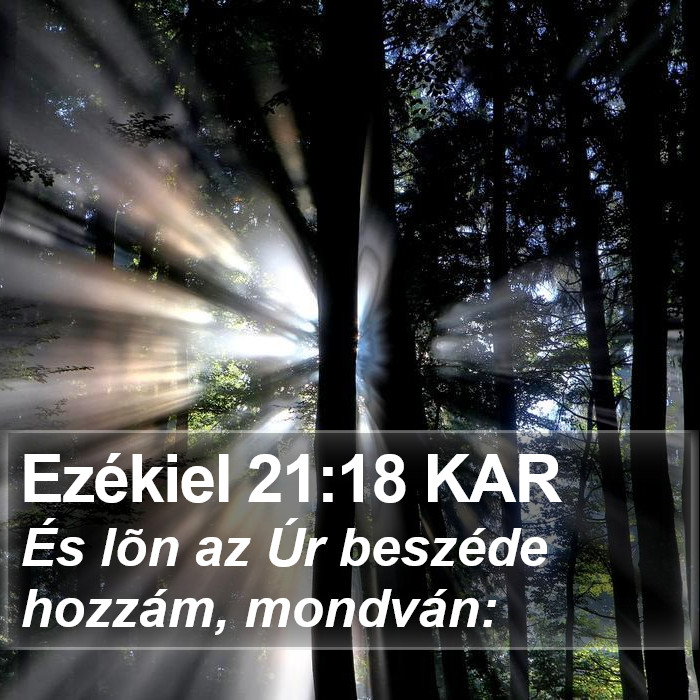 Ezékiel 21:18 KAR Bible Study