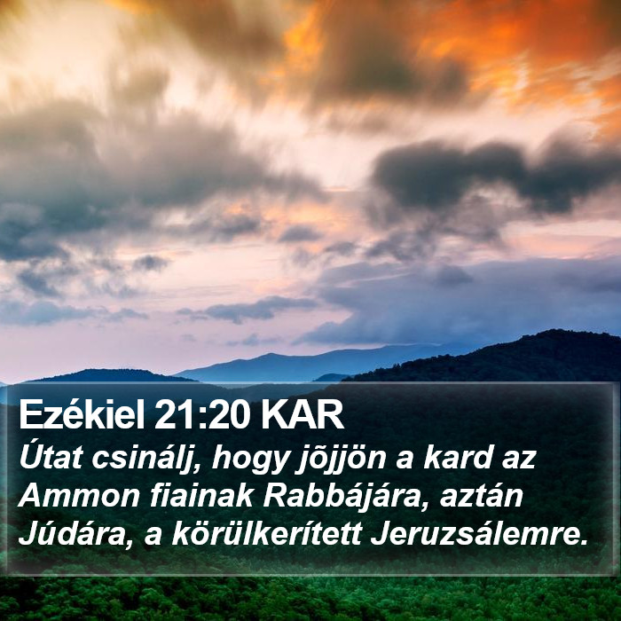 Ezékiel 21:20 KAR Bible Study