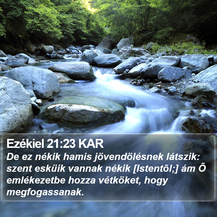 Ezékiel 21:23 KAR Bible Study