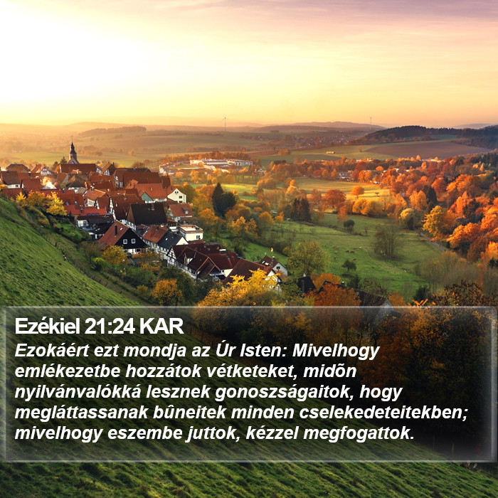 Ezékiel 21:24 KAR Bible Study