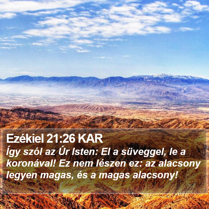 Ezékiel 21:26 KAR Bible Study