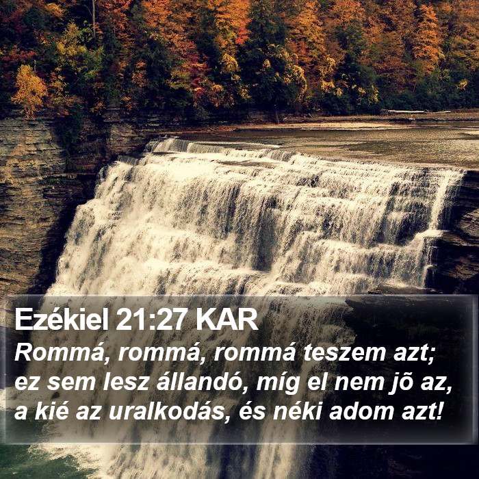 Ezékiel 21:27 KAR Bible Study