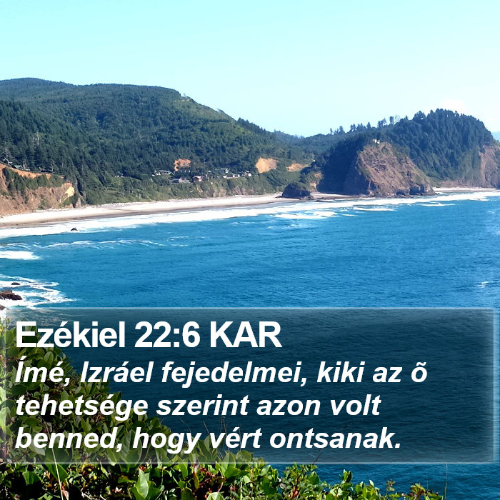 Ezékiel 22:6 KAR Bible Study