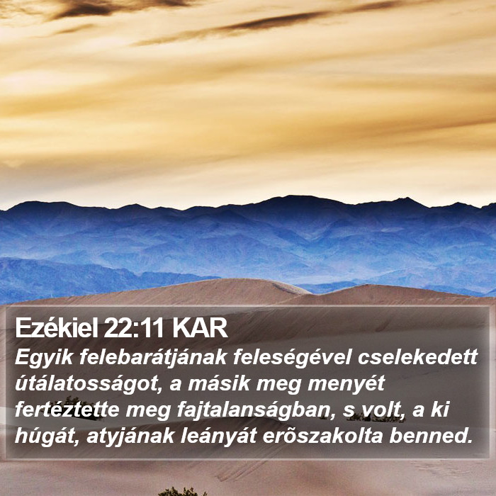 Ezékiel 22:11 KAR Bible Study