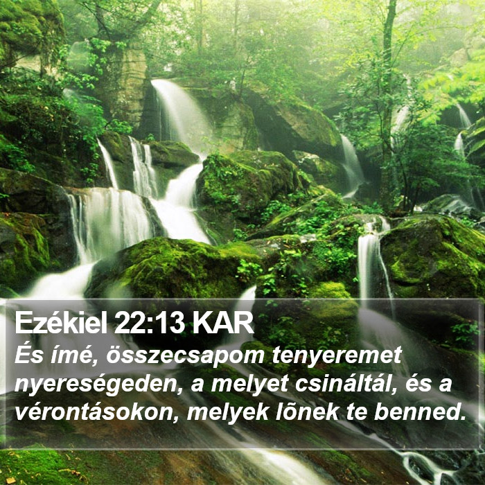Ezékiel 22:13 KAR Bible Study