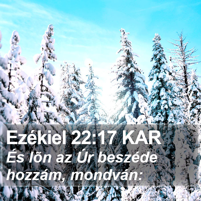 Ezékiel 22:17 KAR Bible Study
