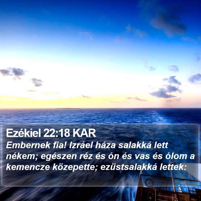 Ezékiel 22:18 KAR Bible Study