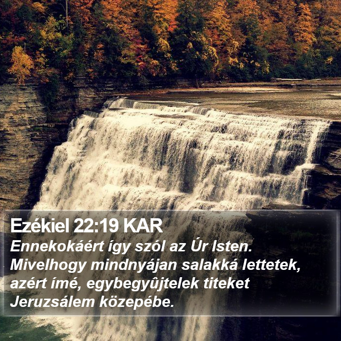 Ezékiel 22:19 KAR Bible Study
