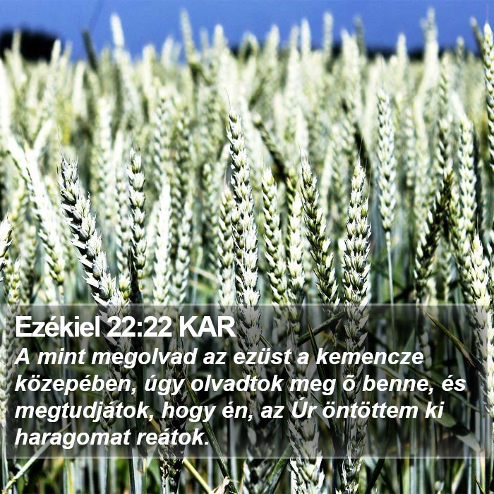 Ezékiel 22:22 KAR Bible Study