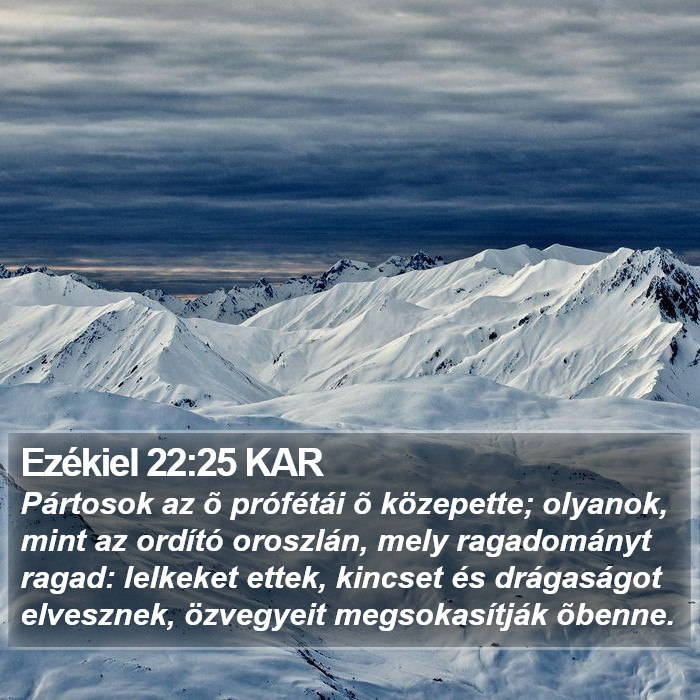 Ezékiel 22:25 KAR Bible Study